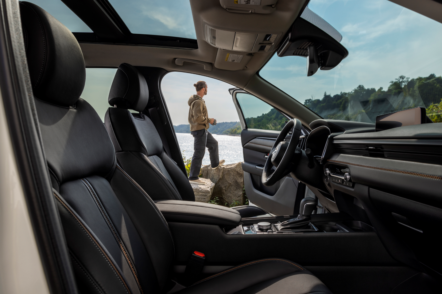 Profile of the interior of the 2026 Mazda CX-50