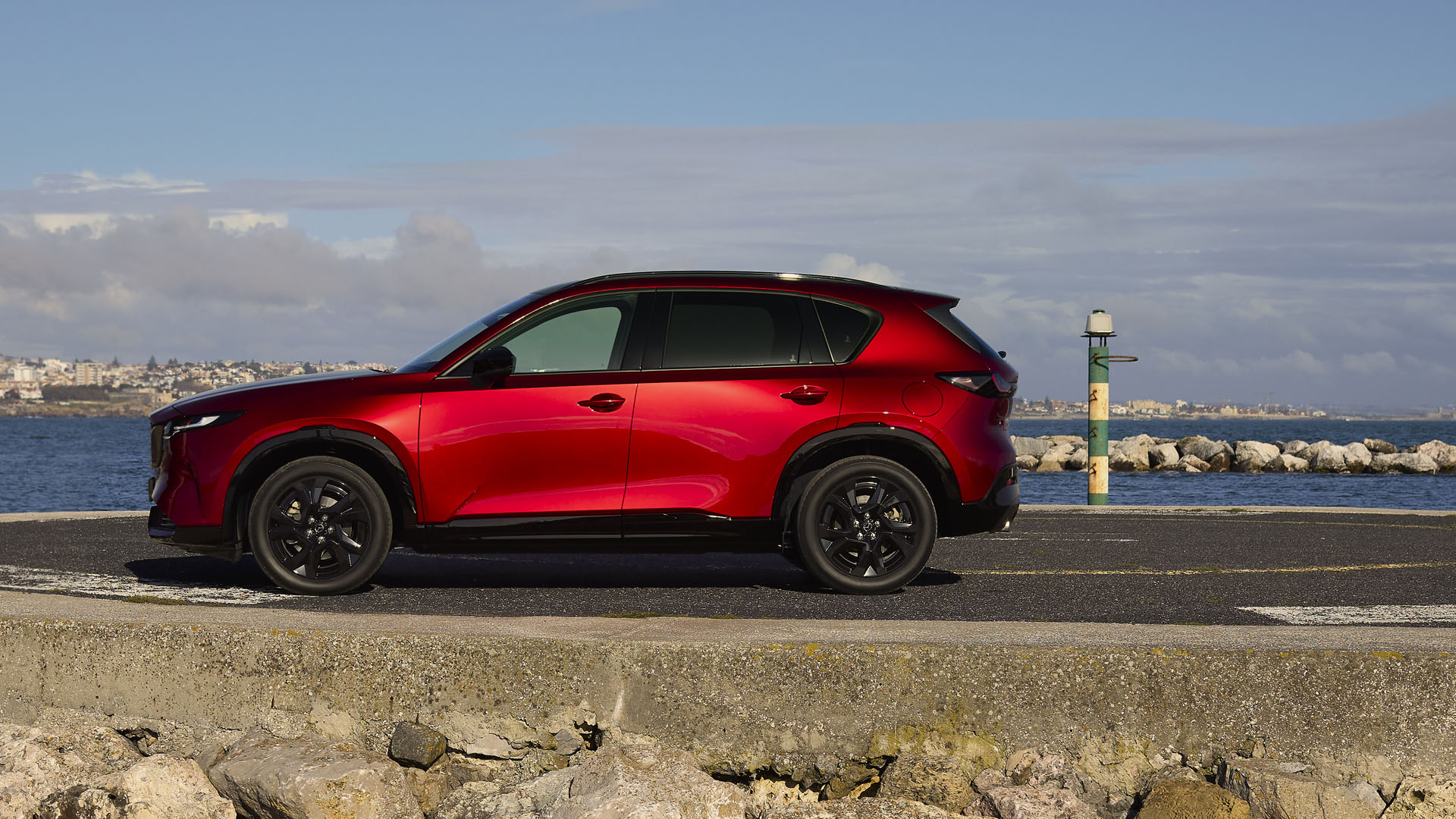 The 2026 Mazda CX-5 parked near water