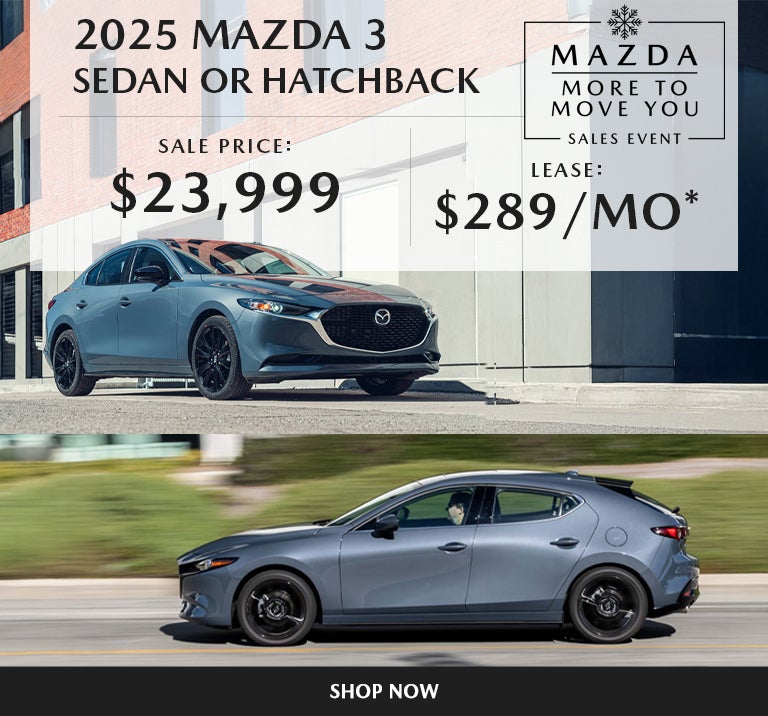 2025 Mazda 3 Hatch SELECT SPORT 2025 Mazda 3 Sedan SELECT SP