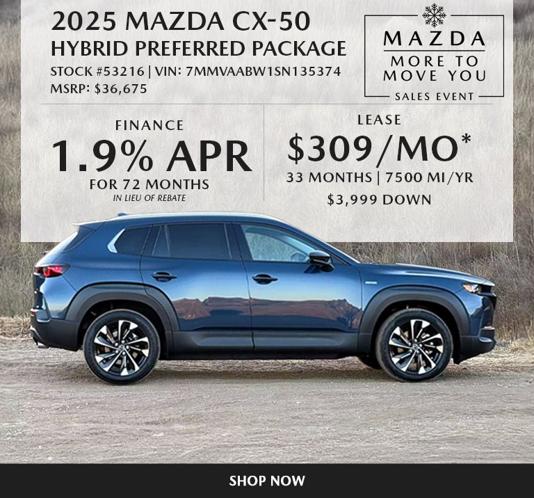 2025 Mazda CX-50 Hybrid PREFERRED PACKAGE