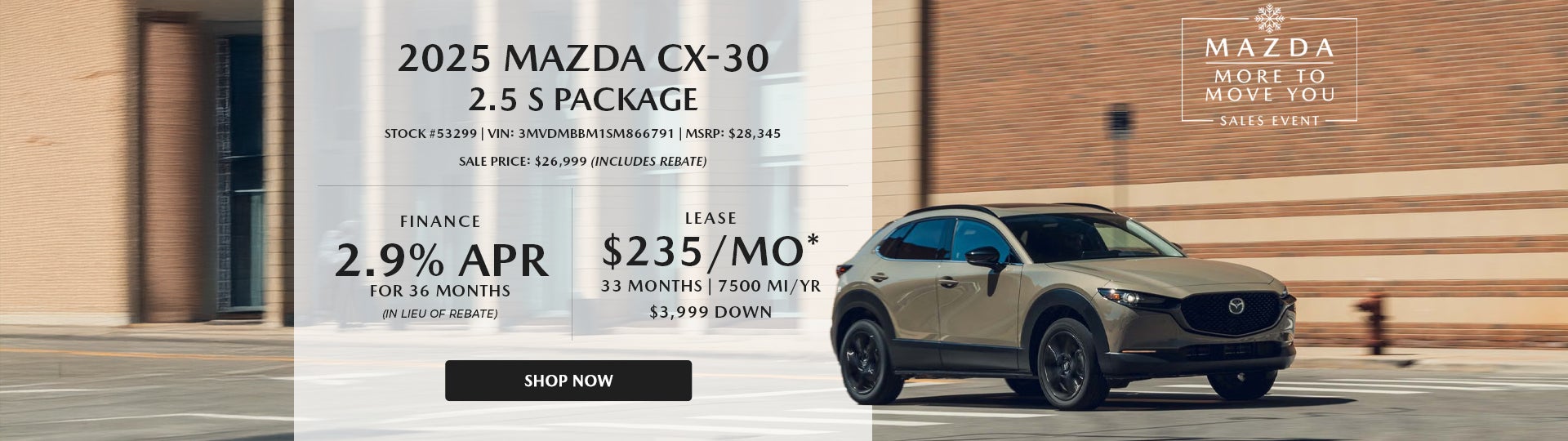2025 Mazda CX-30 2.5 S PACKAGE