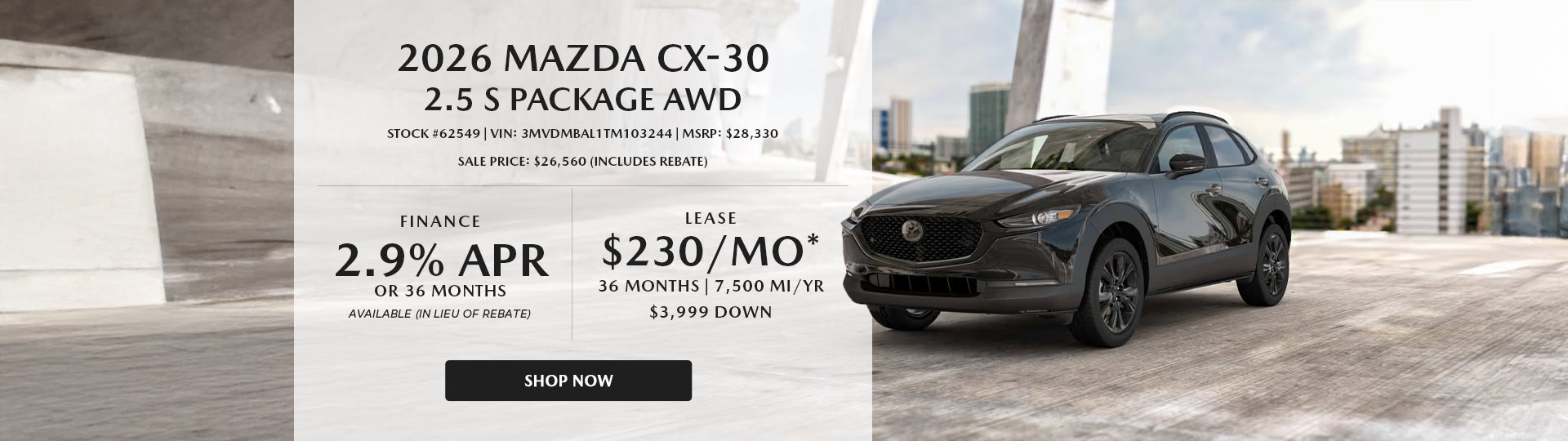 2026 Mazda CX-30 2.5 S Package AWD
