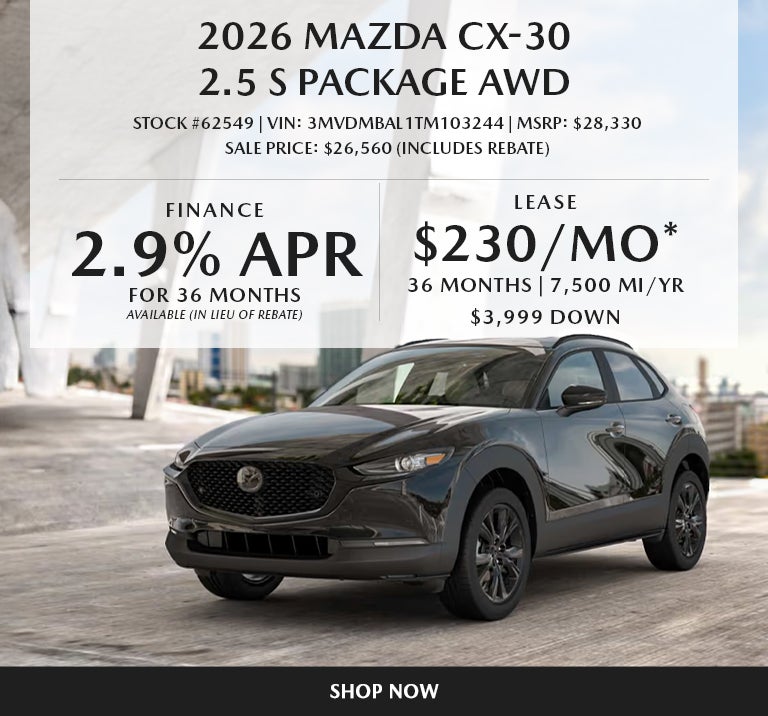 2026 Mazda CX-30 2.5 S Package AWD