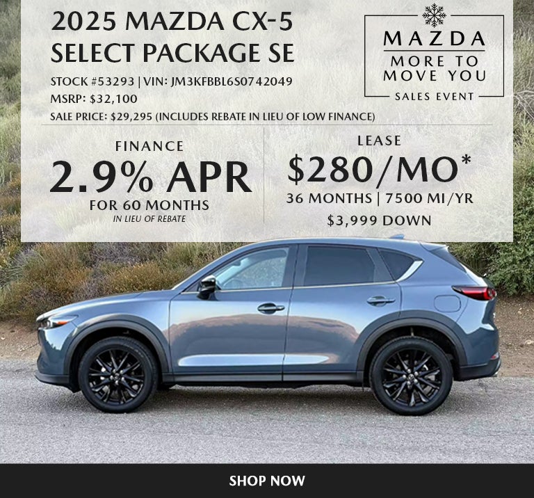 2025 Mazda CX-5 SELECT PACKAGE SE