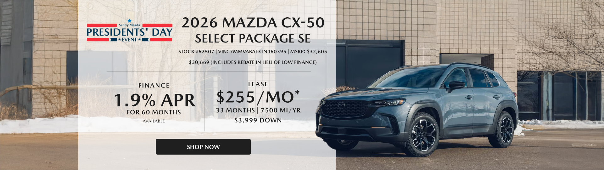2026 Mazda CX-50 Select Package SE