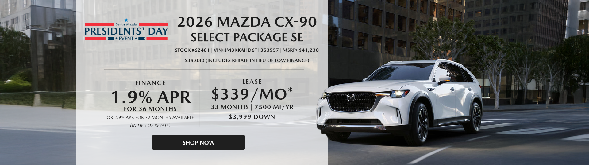 2026 Mazda CX-90 Select Package SE