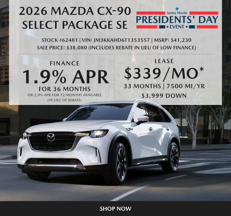2026 Mazda CX-90 Select Package SE